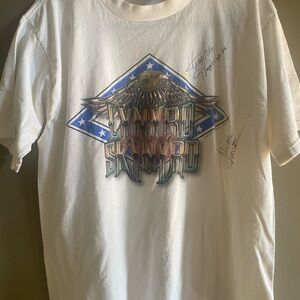 Autographed Lynyrd Skynyrd 1999 Tour Tee